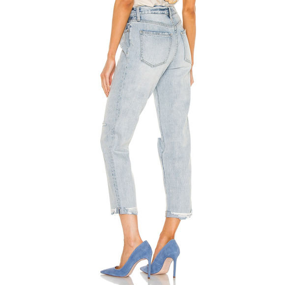 $138 Pistola Presley High Rise Relaxed Roller Jeans in By My Side 24 NEW - Picture 2 of 9